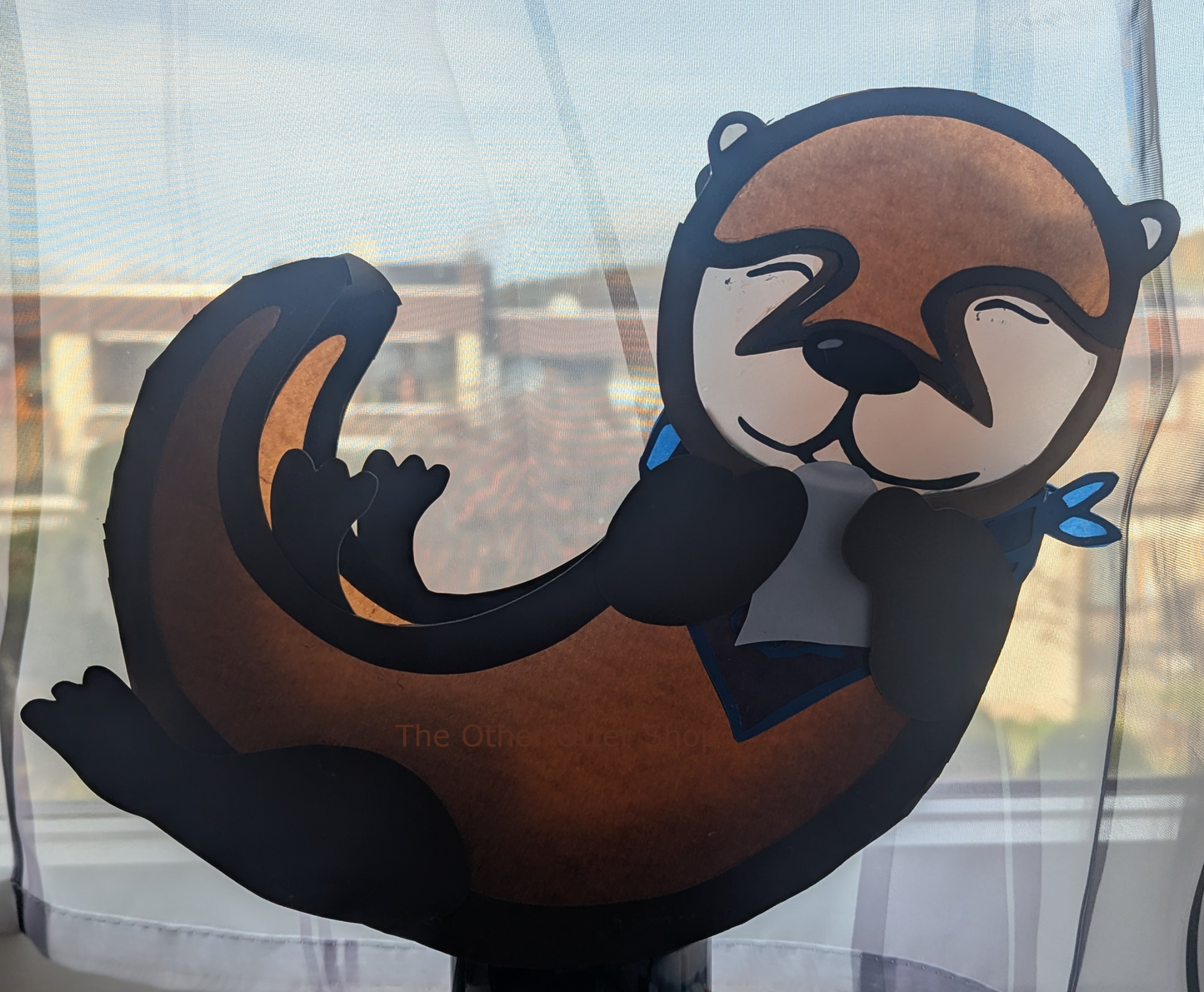 Otter Laterne - SVG-Datei und PDF Bastelvorlage inklusive deutscher Anleitung zum Sofort-Download