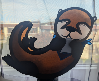 Otter Laterne - SVG-Datei und PDF Bastelvorlage inklusive deutscher Anleitung zum Sofort-Download