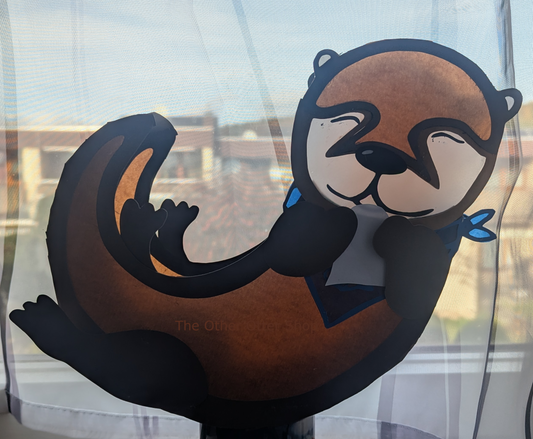 Otter Laterne - SVG-Datei und PDF Bastelvorlage inklusive deutscher Anleitung zum Sofort-Download