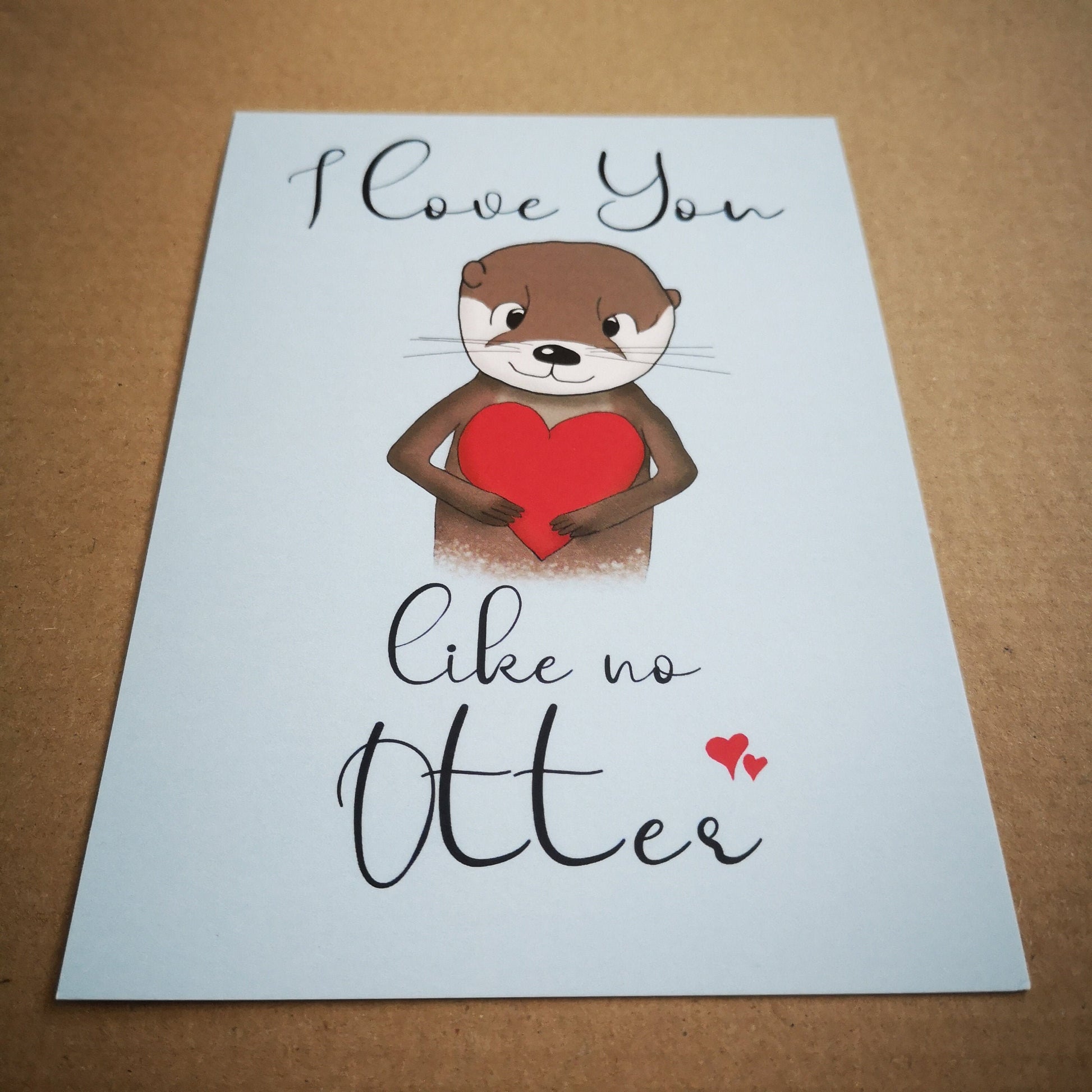 I love you like no Otter | Postkarte DIN A6 | klimaneutral | Valentinstag | Verlobung | The Other Otter Shop