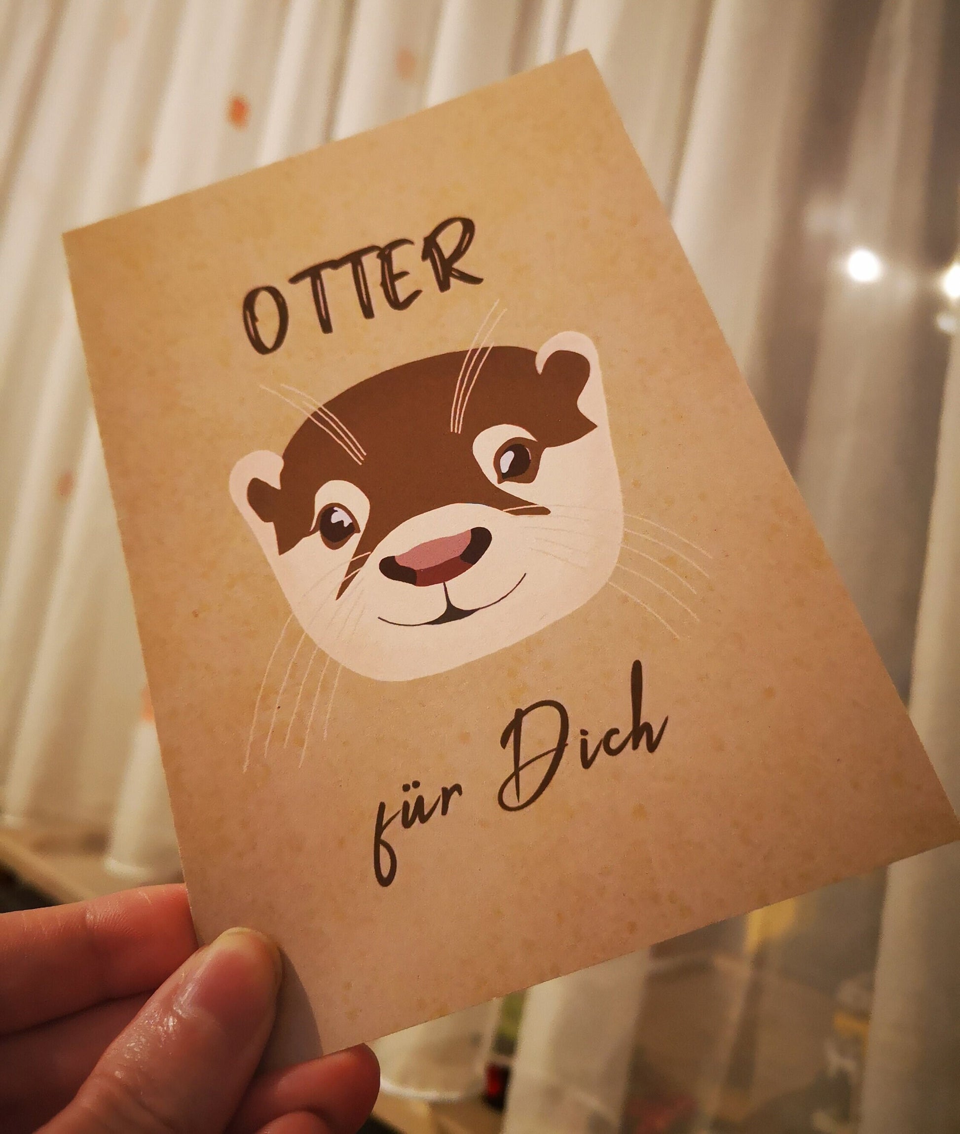 Otter für dich | Grußkarte | A6 | Recyclingpapier 300g/m2 | The Other Otter Shop