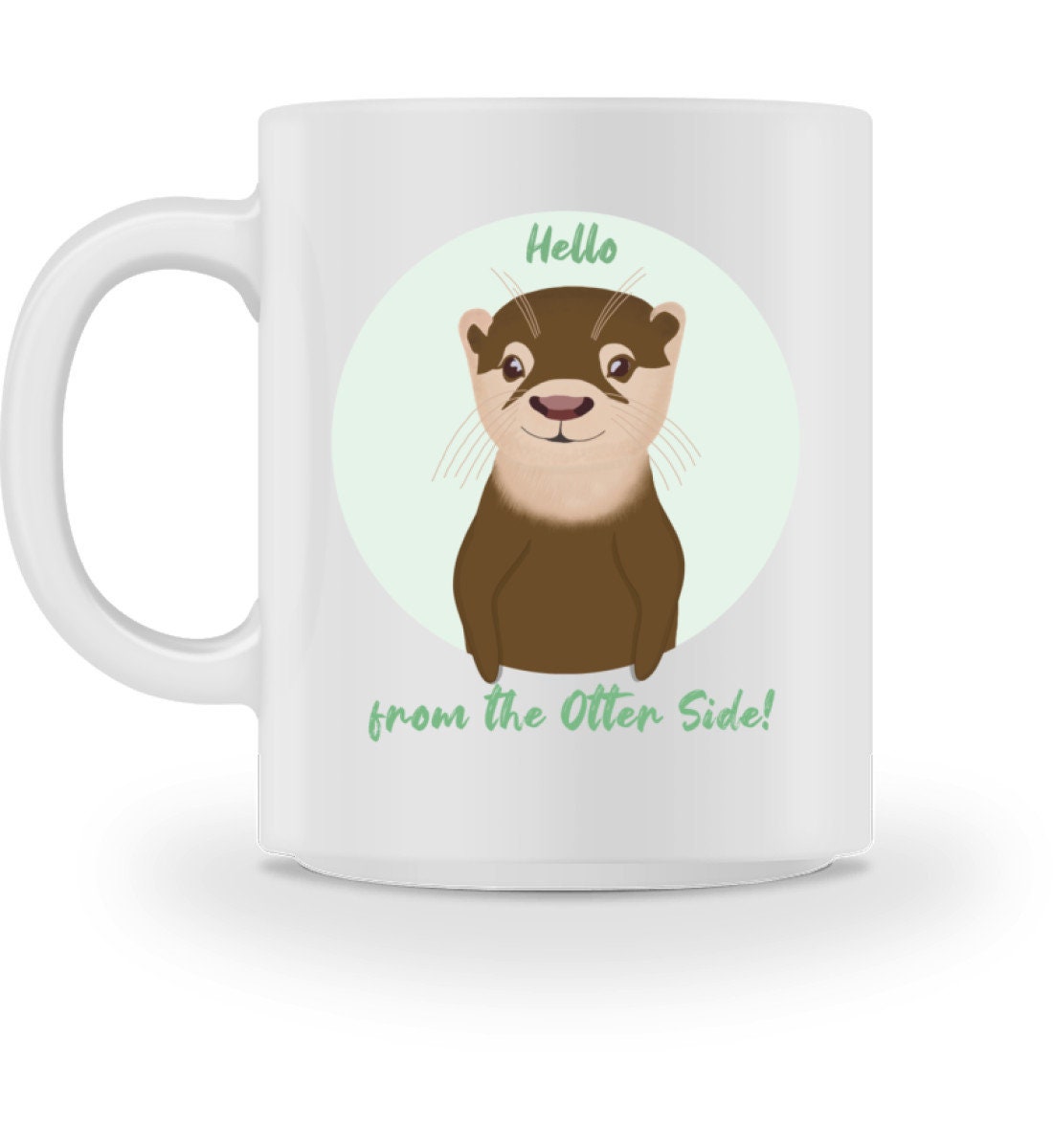 Hello from the Otter Side! | Süße Tasse mit kleinem Otter und Spruch