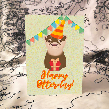 Happy Otterday | The Other Otter Klappkarte | Geschenk | Otter | The Other Otter Shop