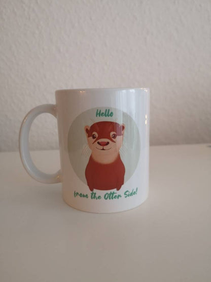 Hello from the Otter Side! | Süße Tasse mit kleinem Otter und Spruch