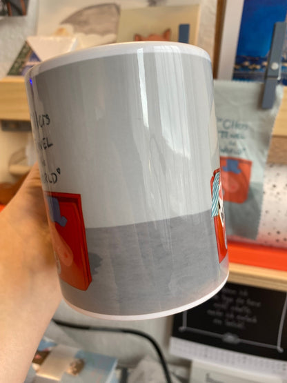 Otter-Tasse mit dem Motiv "When Otters Travel the World" | Keramiktasse | süßes Geschenk von Hand bedruckt