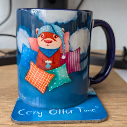 Kaffee mit Otter | Cozy Keramiktasse