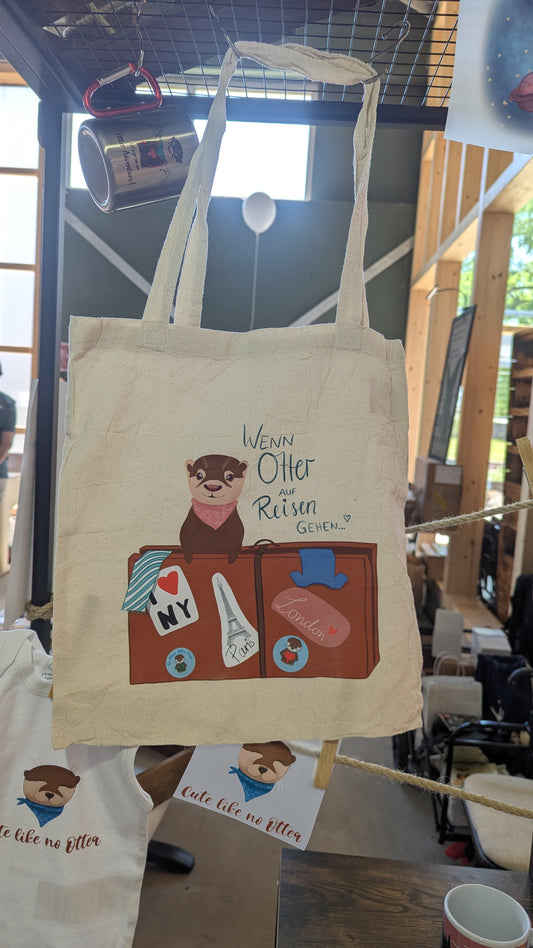 Wenn Otter auf Reisen gehen | Tragetasche