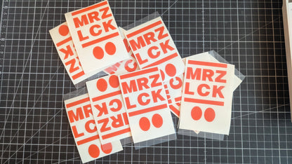 MRZ LCK EIER | KfZ-Outdoor-Aufkleber